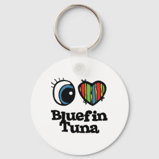 I Liebe (Herz) Roter Thun Schlüsselanhänger