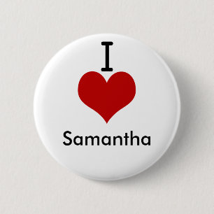 I Liebe (Herz) Samantha Button