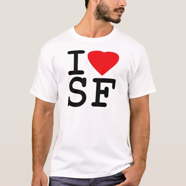 I Liebe-Herz San Francisco T-Shirt (Vorderseite)