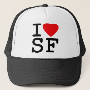 I Liebe-Herz San Francisco Truckerkappe