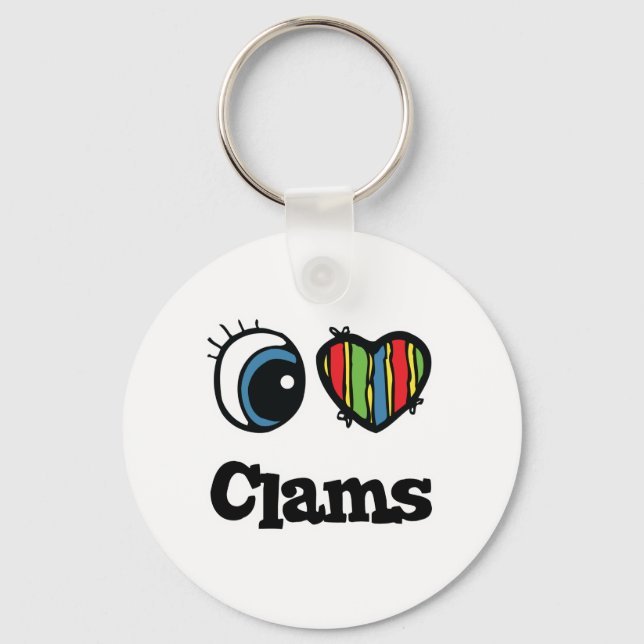 I Liebe (Herz) Schlüsselanhänger (Vorderseite)