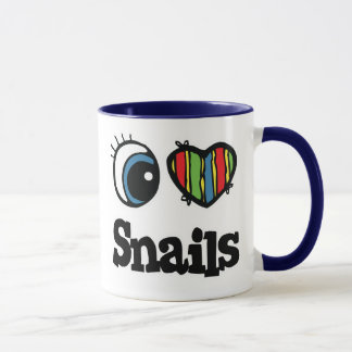 I Liebe (Herz) Schnecken Tasse