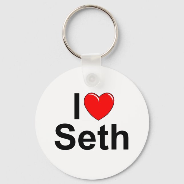 I Liebe (Herz) Seth Schlüsselanhänger (Vorderseite)
