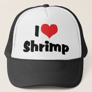 I Liebe Herz Shrimp - Seefutter Lover Truckerkappe