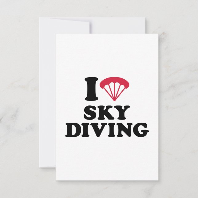 I Liebe Herz Skydiving (Vorderseite)