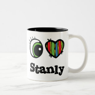 I Liebe (Herz) Stanly Zweifarbige Tasse