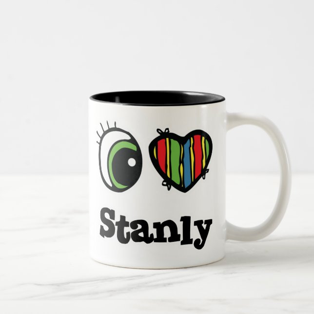 I Liebe (Herz) Stanly Zweifarbige Tasse (Rechts)