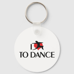 I Liebe Herz to Tanz - Ballett Tango Waltz Lover Schlüsselanhänger