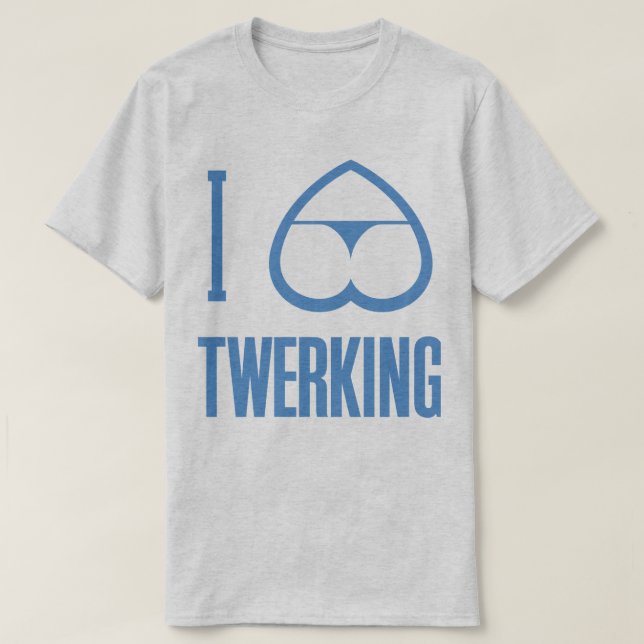 I Liebe-Herz Twerking T-Shirt (Design vorne)