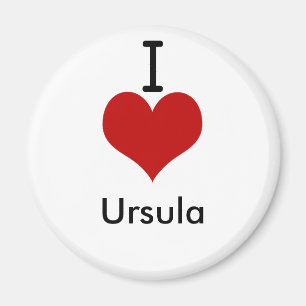 I Liebe (Herz) Ursula Magnet