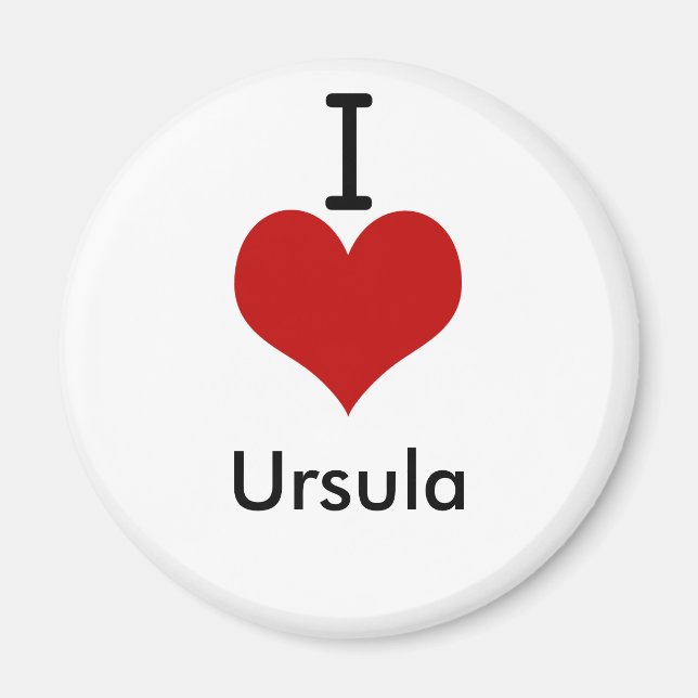 I Liebe (Herz) Ursula Magnet (Vorne)