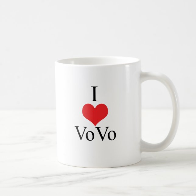 I Liebe (Herz) VoVo Kaffeetasse (Rechts)