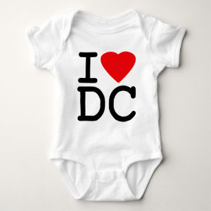 I Liebe-Herz-Washington DC-Bezirk von Kolumbien Baby Strampler