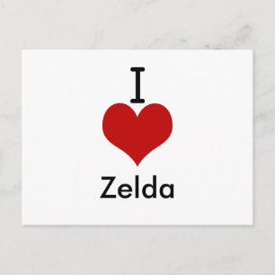 I Liebe (Herz) Zelda Postkarte