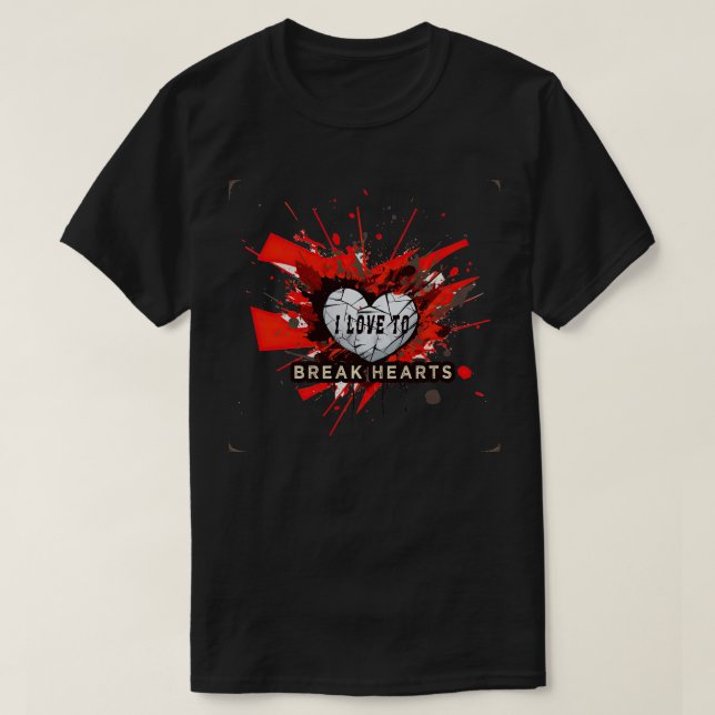 I Liebe, Herz zu brechen 2 T-Shirt (Design vorne)