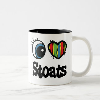 I Liebe (Herz) Zweifarbige Tasse