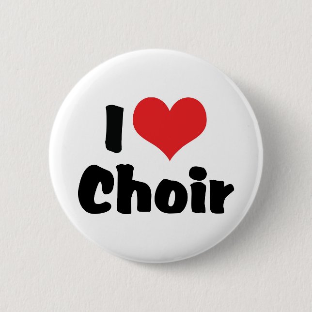 I Liebe Herzchor Button (Vorderseite)