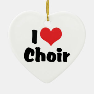 I Liebe Herzchor Keramik Ornament