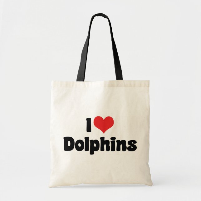 I Liebe Herzdelfine - Dolphin Lover Tragetasche (Vorne)