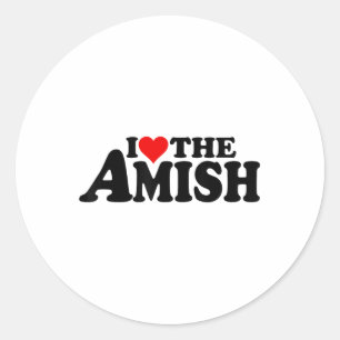 I Liebe Herzens Die Ameise _1 Runder Aufkleber
