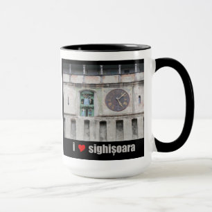 I Liebe / Herzensighisoara (Rumänien) / Uhrturm Tasse