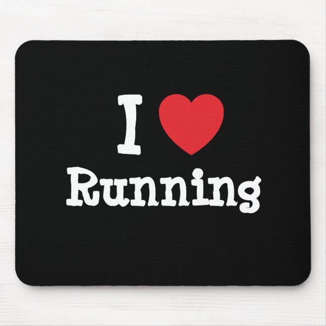 I Liebe Herzerreißender Brauch personalisiert Mousepad (Vorne)