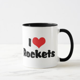 I Liebe Herzerrockets - Weltraumforschung Tasse