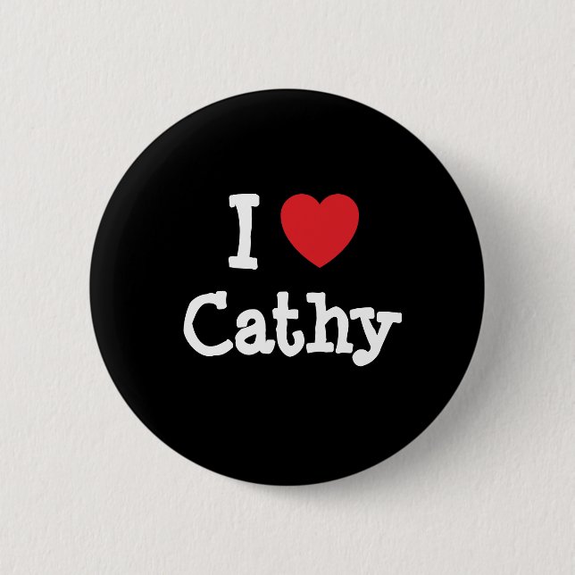 I Liebe Herzklopfen T - Shirt Button (Vorderseite)