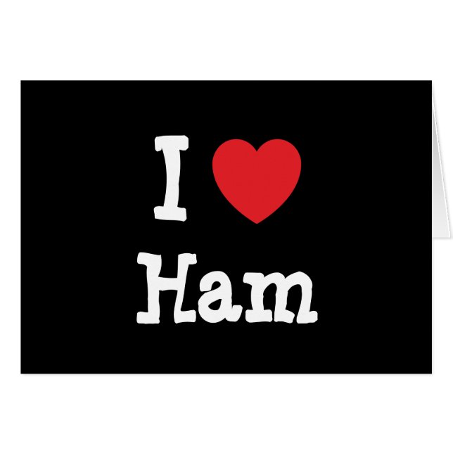 I Liebe Herzlicher T - Shirt (Vorderseite (Horizontal))