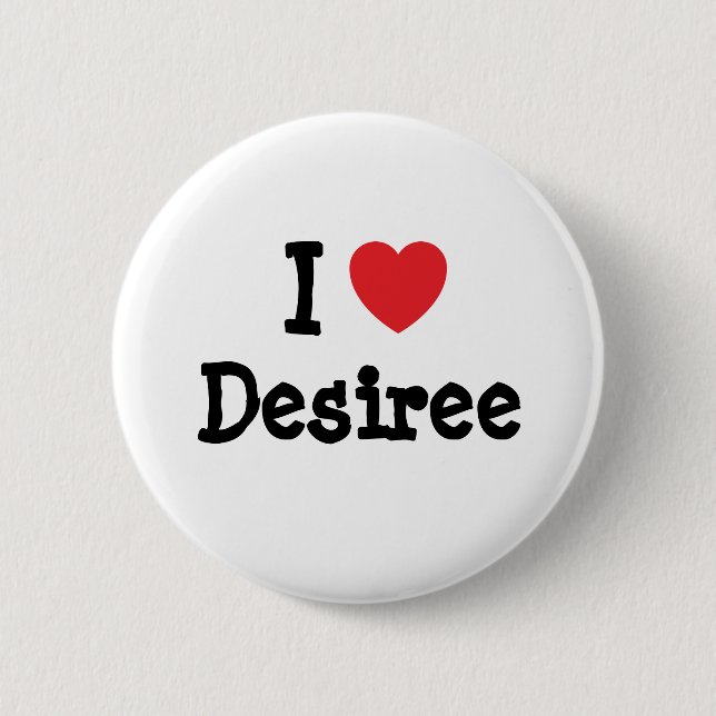 I Liebe Herzlicher T - Shirt Button (Vorderseite)