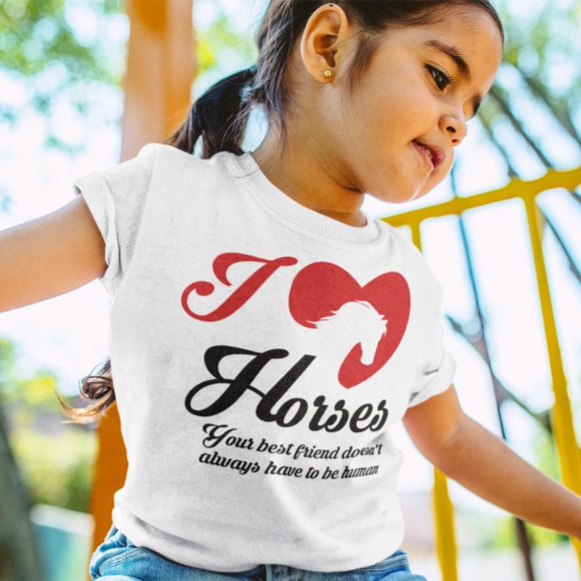 I Liebe/Herzpferde T-Shirt (Von Creator hochgeladen)