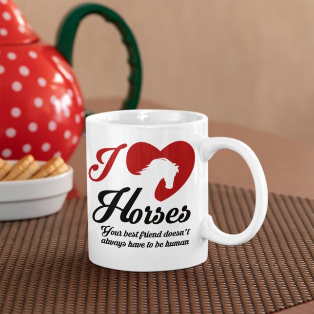 I Liebe/Herzpferde Tasse (Von Creator hochgeladen)