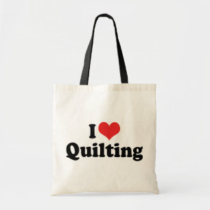 I Liebe Herzquilting - Nähquilter Tragetasche