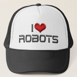 I Liebe Herzroboter - Robotik Lover Truckerkappe