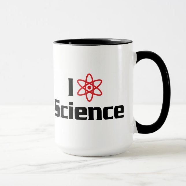 I Liebe Herzwissenschaften - Nukleare Physikwissen Tasse (Rechts)