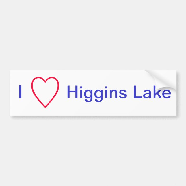 I Liebe Higgins See Autoaufkleber (Vorne)