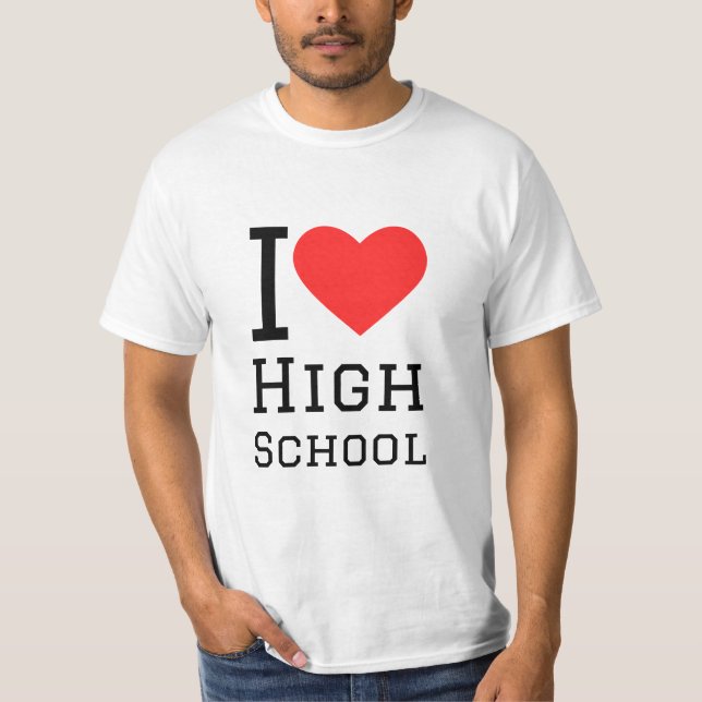 I Liebe High School T-Shirt (Vorderseite)