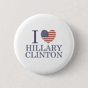 I Liebe Hillary Clinton Button