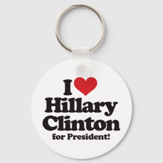 I Liebe Hillary Clinton für Präsident Schlüsselanhänger