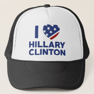 I Liebe Hillary Clinton Truckerkappe