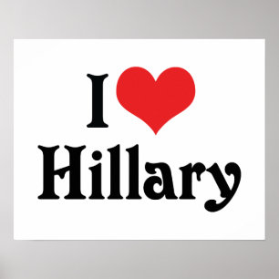 I Liebe Hillary Poster