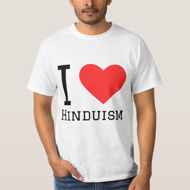I Liebe Hinduismus T-Shirt (Vorderseite)