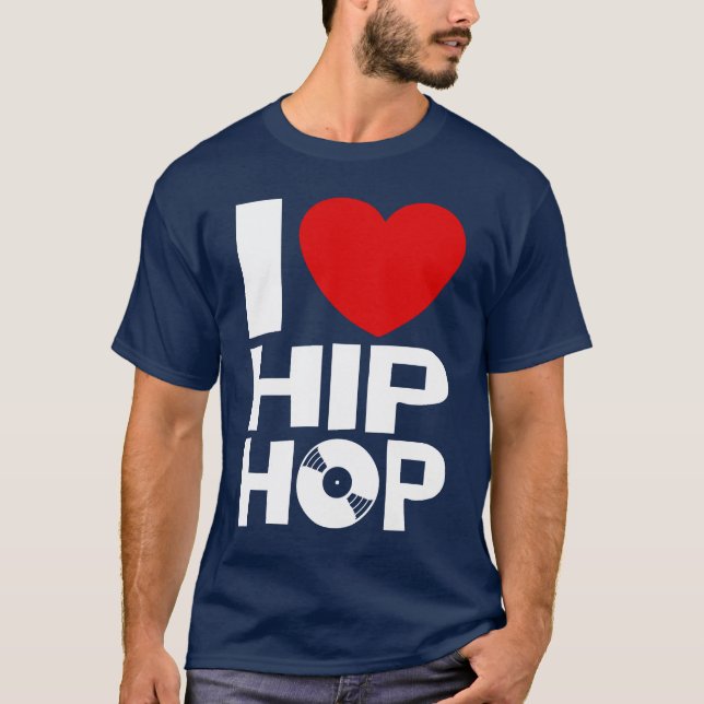 I Liebe Hip Hop T-Shirt (Vorderseite)