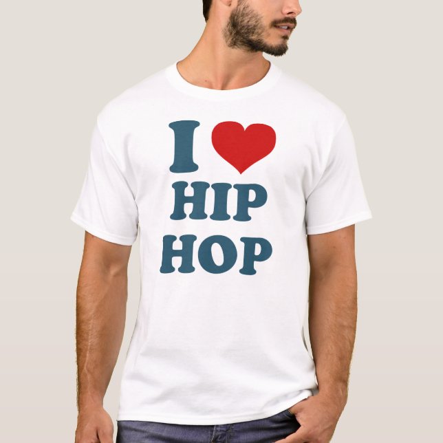 I Liebe Hiphop Shirt (Vorderseite)