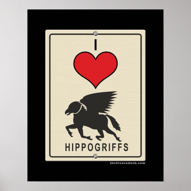 I Liebe HIpogriffs Poster (Vorne)