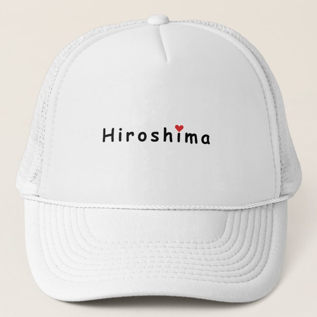 I Liebe Hiroshima Truckerkappe (Vorderseite)