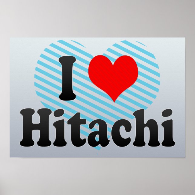 I. Liebe Hitachi, Japan Poster (Vorne)