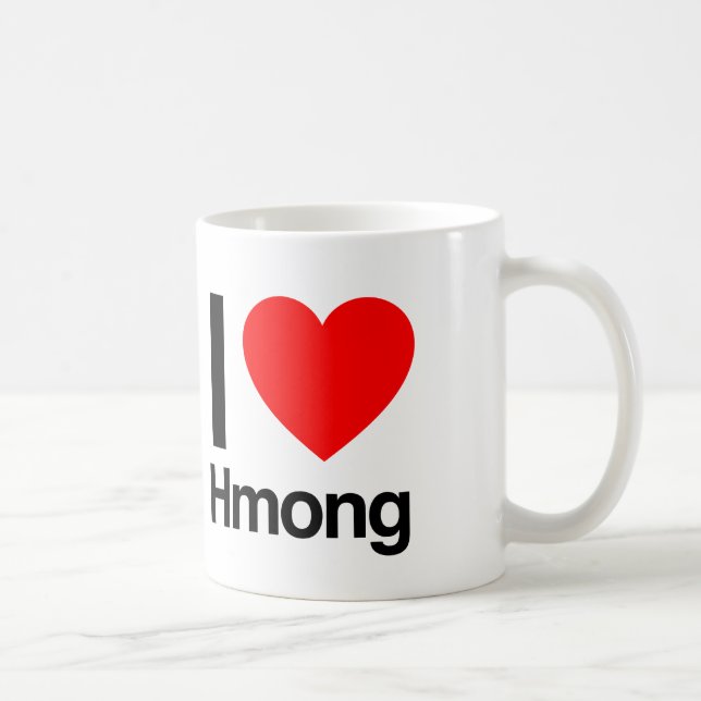 i Liebe hmong Tasse (Rechts)