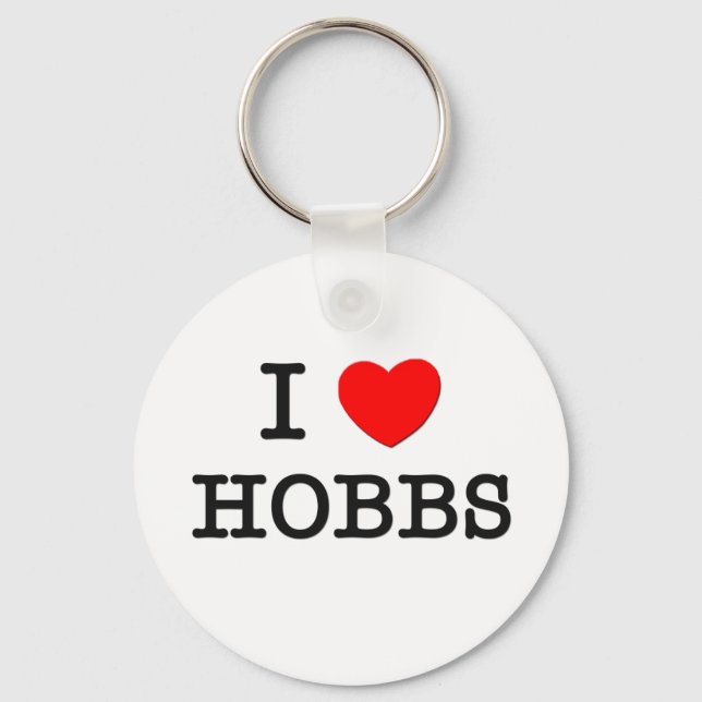 I Liebe Hobbs Schlüsselanhänger (Vorderseite)