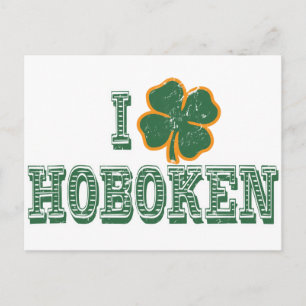 I Liebe Hoboken - St. Patrick's Day Postkarte